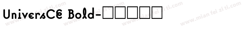 UniversCE Bold字体转换